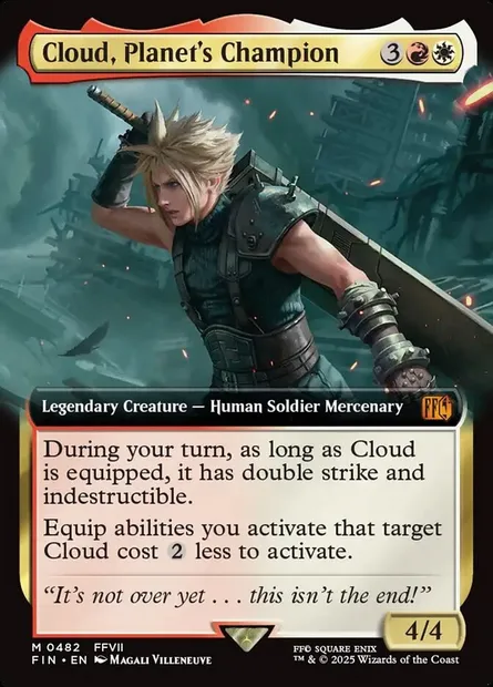 Cloud, Planet's Champion, Magic card FIN 482 — Final Fantasy set