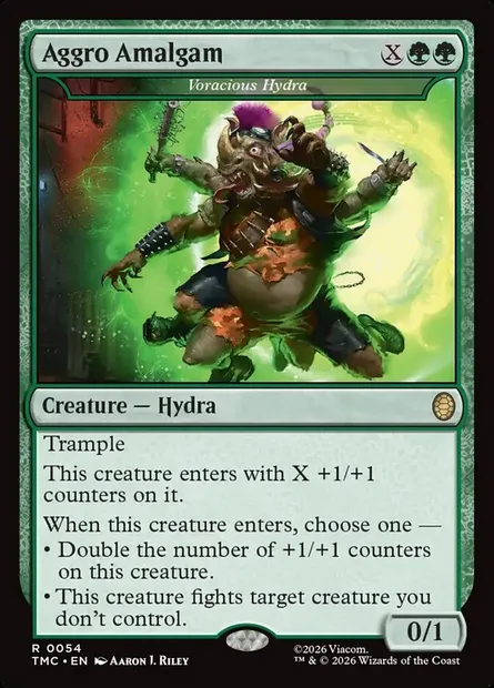 Voracious Hydra, Magic card TMC 54 — Teenage Mutant Ninja Turtles Eternal set