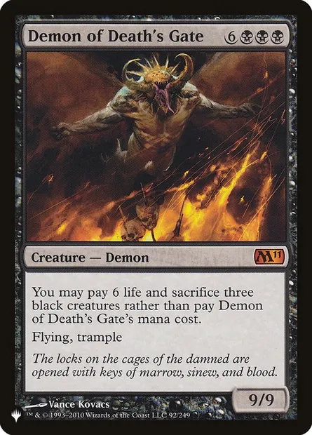 Demon of Death's Gate, Magic card PLST M11-92 — The List set