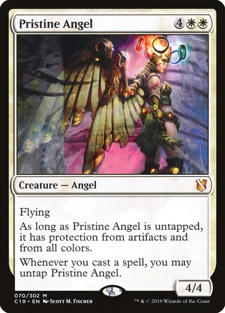 Pristine Angel, Magic card C19 70 — Commander 2019 set
