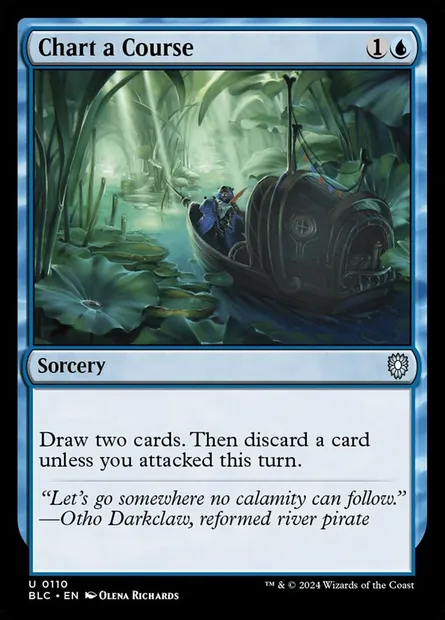 Chart a Course, Magic card BLC 110 — Bloomburrow Commander set