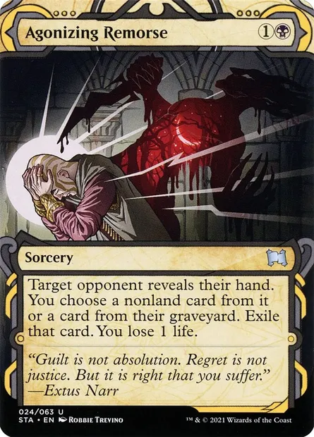 Agonizing Remorse, Magic card STA 24 — Strixhaven Mystical Archive set