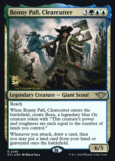 Bonny Pall, Clearcutter, Magic card POTJ 196s — Outlaws of Thunder Junction Promos set