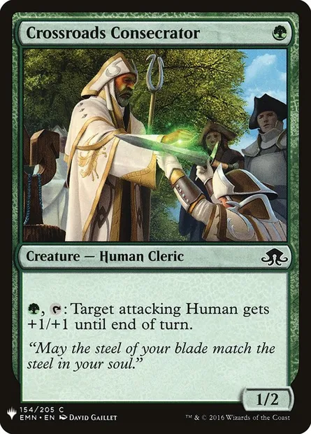 Crossroads Consecrator, Magic card PLST EMN-154 — The List set