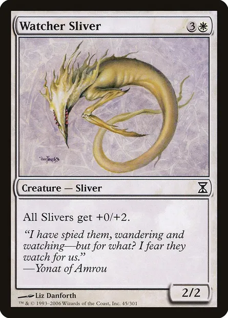 Watcher Sliver, Magic card TSP 45 — Time Spiral set