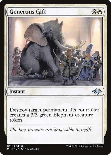 Generous Gift, Magic card MH1 11 — Modern Horizons set