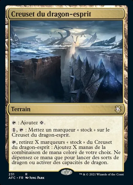 Creuset du dragon-esprit, carte Magic AFC 231 — extension Forgotten Realms Commander
