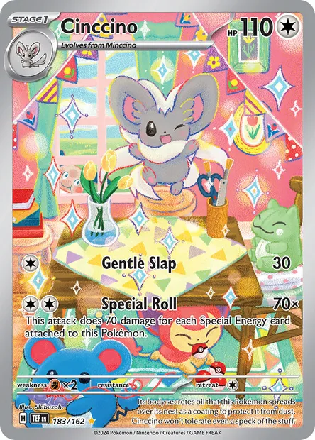 Cinccino, Pokémon card TEF 183 — Temporal Forces set