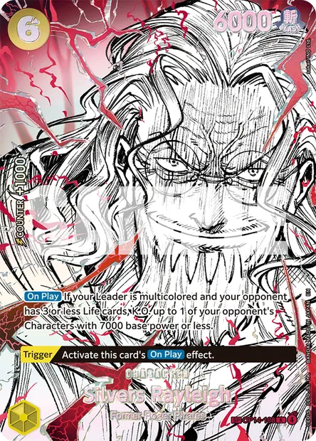 Silvers Rayleigh, One Piece card OP14-108 — THE AZURE SEA’S SEVEN set