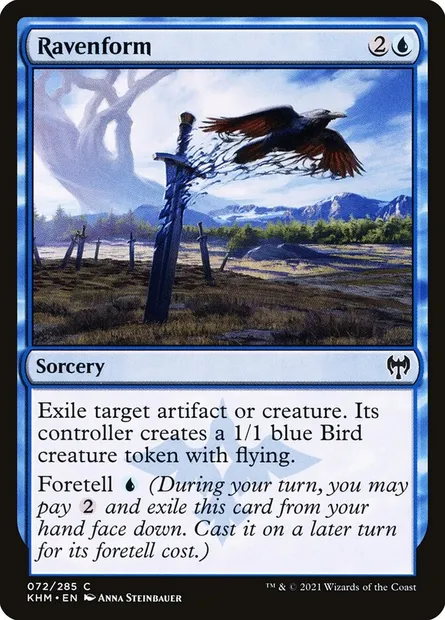 Ravenform, Magic card KHM 72 — Kaldheim set