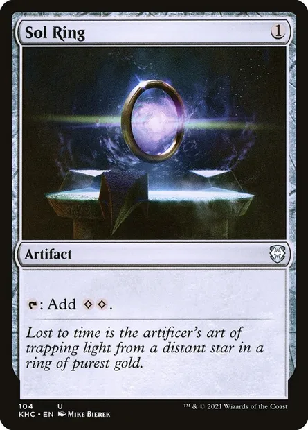 Sol Ring, Magic card KHC 104 — Kaldheim Commander set