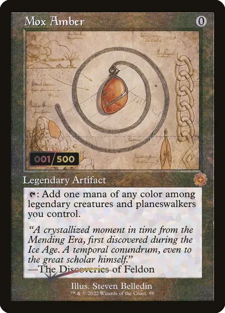 Mox Amber, Magic card BRR 98z — The Brothers' War Retro Artifacts set