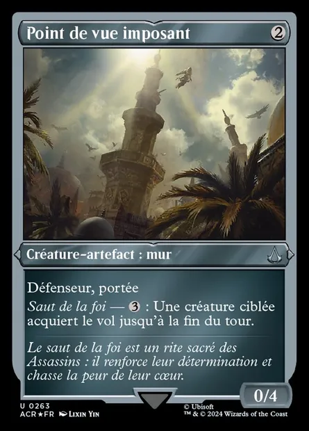 Point de vue imposant, carte Magic ACR 263 — extension Assassin's Creed