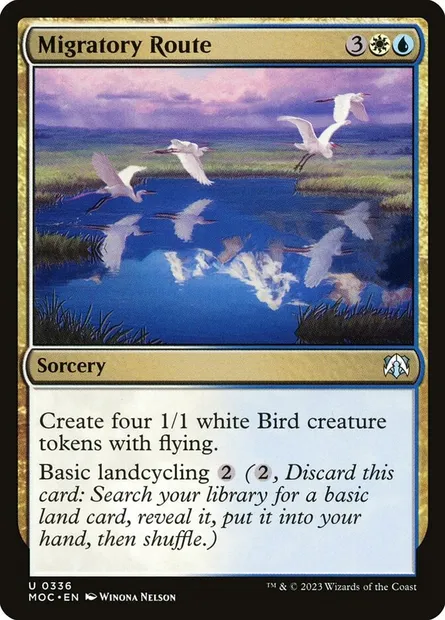 Migratory Route, Magic card MOC 336 — March of the Machine Commander set