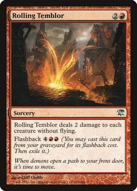 Rolling Temblor, Magic card ISD 161 — Innistrad set