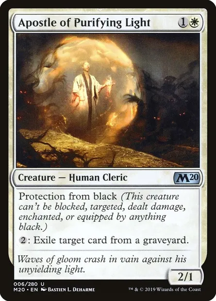 Apostle of Purifying Light, Magic card M20 6 — Core Set 2020 set