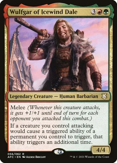 Wulfgar of Icewind Dale, Magic card AFC 56 — Forgotten Realms Commander set