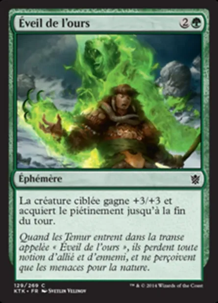 Éveil de l'ours, carte Magic KTK 129 — extension Les Khans de Tarkir