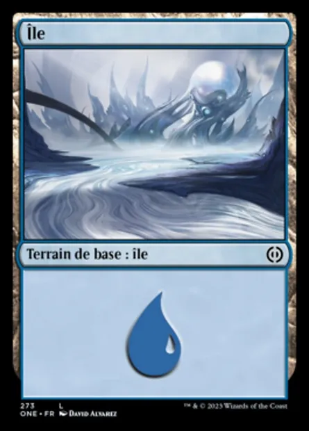Île, carte Magic ONE 273 — extension Tous Phyrexians