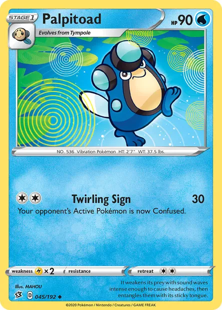 Palpitoad, Pokémon card RCL 45 — Rebel Clash set