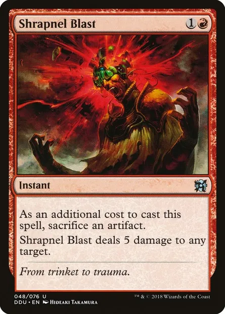 Shrapnel Blast, Magic card DDU 48 — Duel Decks: Elves vs. Inventors set