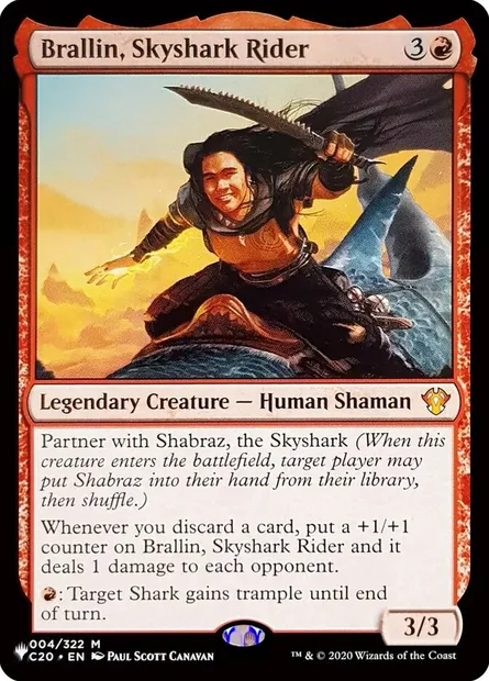 Brallin, chevaucheur de squale céleste, carte Magic PLST C20-4 — extension The List