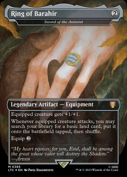 Épée de l'animiste, carte Magic LTC 385 — extension Tales of Middle-earth Commander