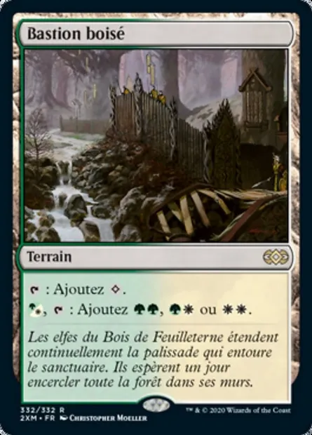 Bastion boisé, carte Magic 2XM 332 — extension Double Masters