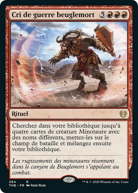 Cri de guerre beuglemort, carte Magic THB 294 — extension Theros Beyond Death