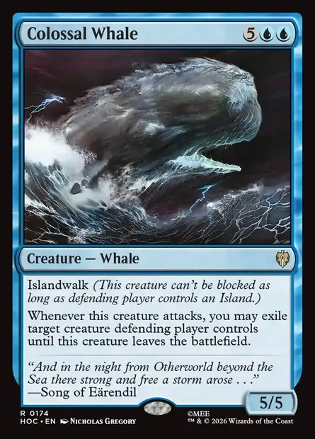Colossal Whale, Magic card HOC 174 — The Hobbit Eternal set