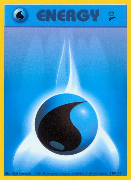 Water Energy, Pokémon card B2 130 — Base Set 2 set