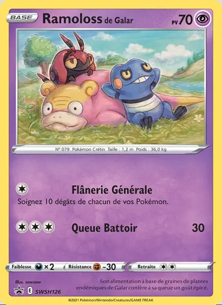 Ramoloss de Galar, carte Pokémon SWSH 126 — extension Promo SWSH