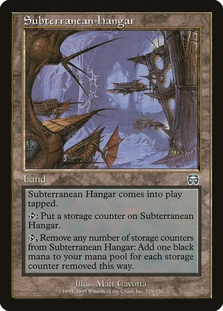 Subterranean Hangar, Magic card MMQ 329 — Mercadian Masques set