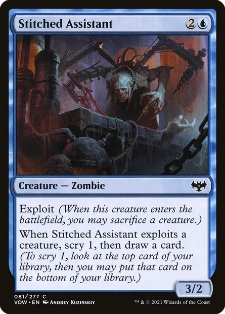 Stitched Assistant, Magic card VOW 81 — Innistrad: Crimson Vow set