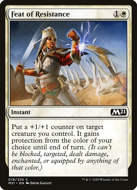 Feat of Resistance, Magic card M21 19 — Core Set 2021 set
