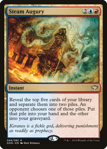 Steam Augury, Magic card DDN 68 — Duel Decks: Speed vs. Cunning set