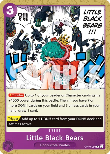 Little Black Bears, One Piece card OP10-080 — ROYAL BLOOD set