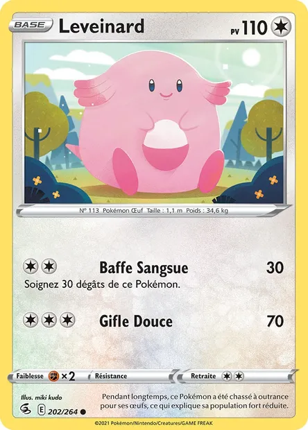 Leveinard, carte Pokémon FST 202 — extension Poing de Fusion