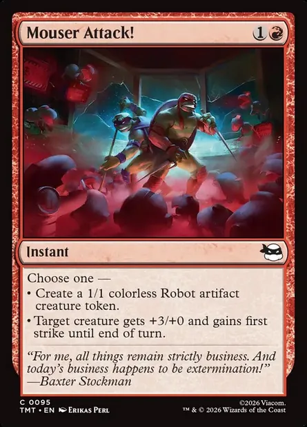 Mouser Attack!, Magic card TMT 95 — Teenage Mutant Ninja Turtles set