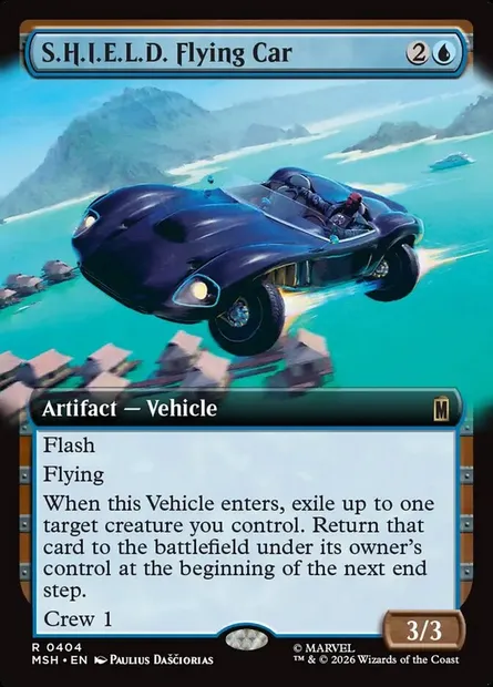 S.H.I.E.L.D. Flying Car, Magic card MSH 404 — Marvel Super Heroes set