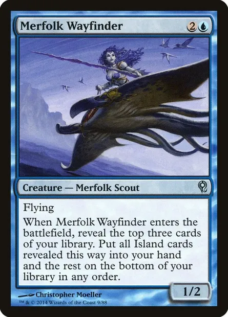 Merfolk Wayfinder, Magic card DDM 9 — Duel Decks: Jace vs. Vraska set