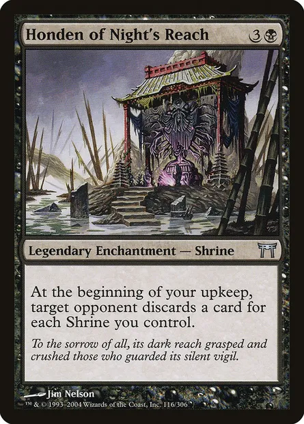 Honden of Night's Reach, Magic card CHK 116 — Champions of Kamigawa set