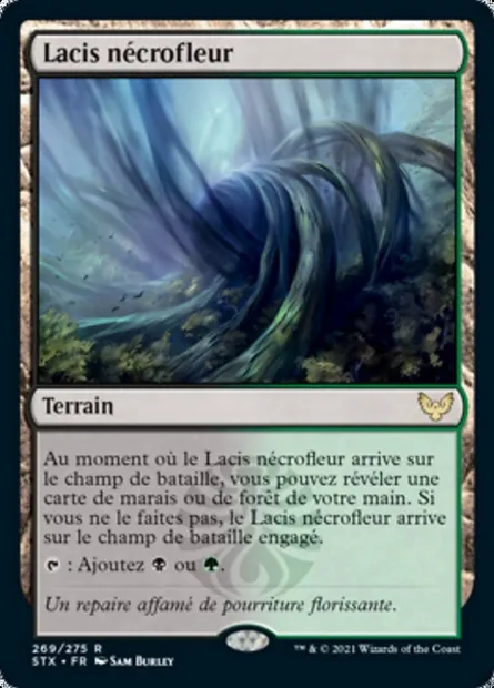 Lacis nécrofleur, carte Magic STX 269 — extension Strixhaven: l'Académie des Mages