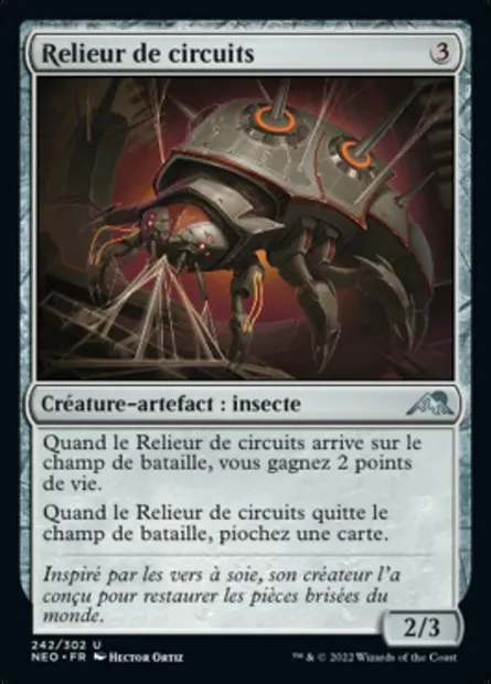 Relieur de circuits, carte Magic NEO 242 — extension Kamigawa: La Dynastie Néon