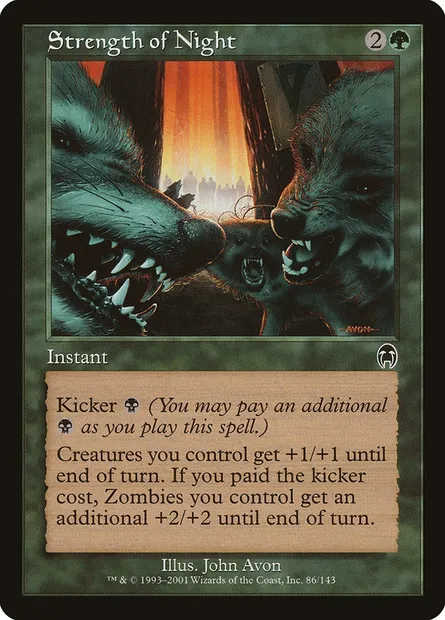 Force de la nuit, carte Magic APC 86 — extension Apocalypse