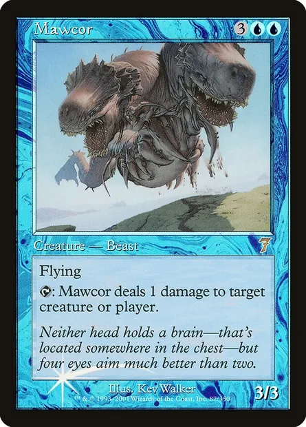 Corgueule, carte Magic 7ED 87★ — extension Septième Edition