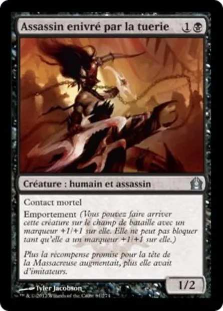 Assassin enivré par la tuerie, carte Magic RTR 81 — extension Retour à Ravnica
