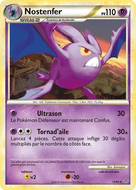 Nostenfer, carte Pokémon UL 14 — extension Déchaînement
