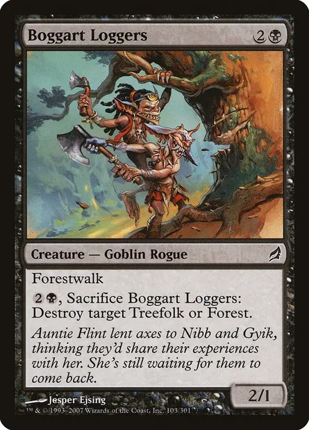 Boggart Loggers, Magic card LRW 103 — Lorwyn set