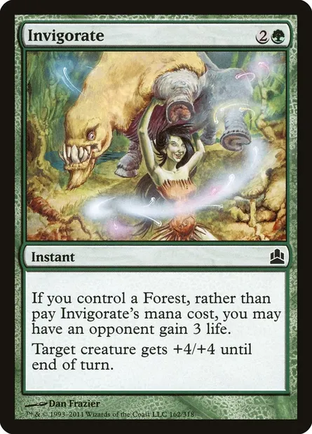 Invigorate, Magic card CMD 162 — Commander 2011 set